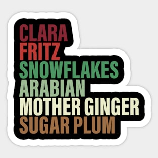 Clara Fritz Snowflakes Arabian Mother Ginger Sticker